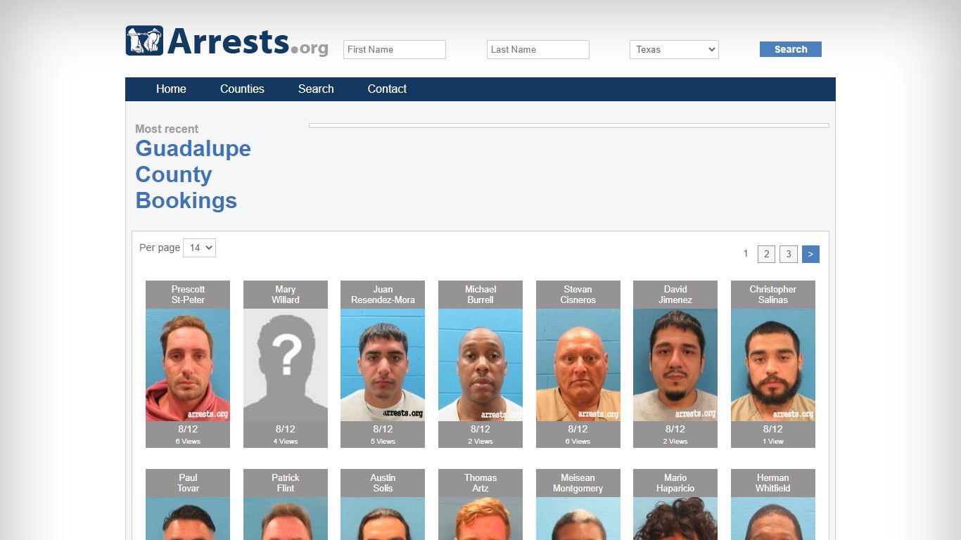 Guadalupe County Arrests and Inmate Search